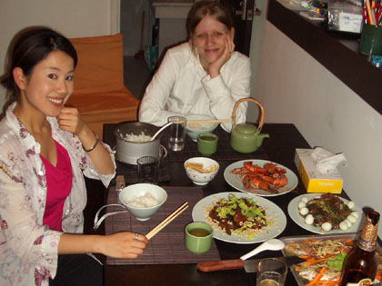 Asako, unser erster Gast ist zu Besuch