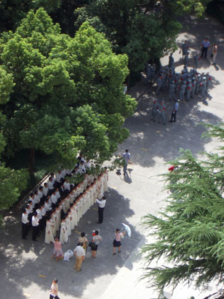 Chortreffen auf dem Unicampus