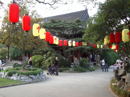 Guilin-Park im Festschmuck