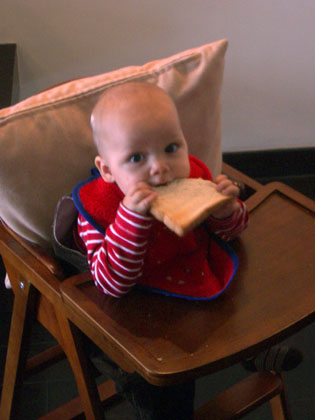 Neuer Stuhl, neues Essen