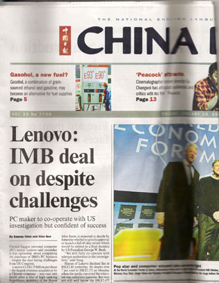 man nimmt es mit dem 'nicht-chinesischen' nicht so genau ;o)