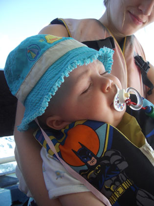 die Möhre schläft auch bei hohem Wellengang ...