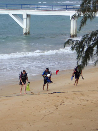 Rikis erster Tauchgang