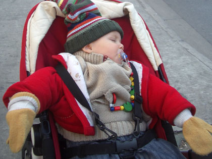 Erschlagen nach langer Wanderung ...