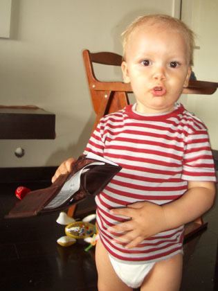 Papas Portemonnaie ausräumen ist boaah!