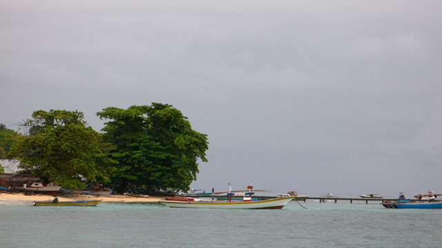 der Anlegesteg von Bunaken