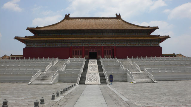 Die zentrale Halle der verbotenen Stadt, in Hengdian oder Beijing?