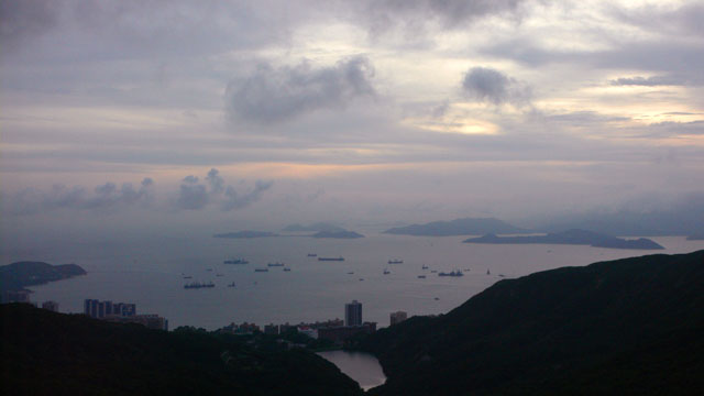 Blick vom Peak in Richtung Aberdeen