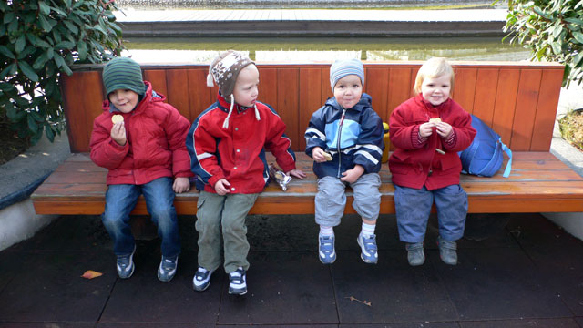 Moritz, Sebi, Tobi, Mia