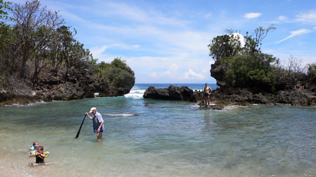 Lagune auf der anderen Inselseite