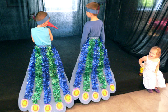 Der Pfau mit seinem schoenen Schwanz...