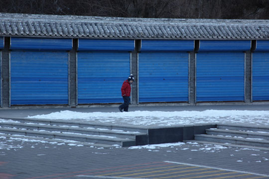 Jinshanling im Winter, tiefgefroren