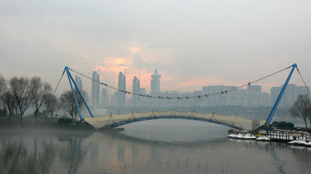 Century Park, nach dem Regen