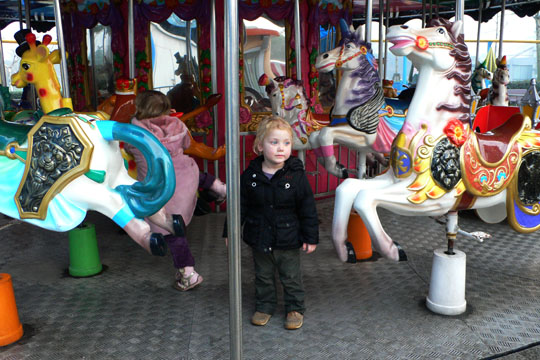 Nicht zu vermeiden: das Spielplatzareal