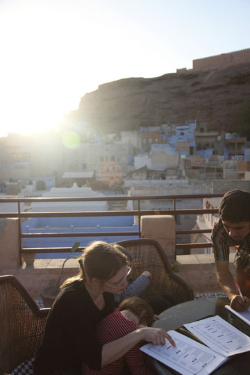 Shahi Guesthouse, Dachterrasse