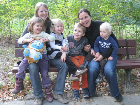 With Annett, Alba and Leon, again, Shanghai visiting