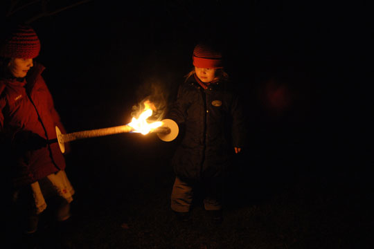 Taking a torch walk