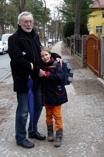 On his way to school