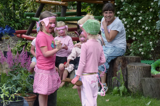 Clara, Benni and his little brother