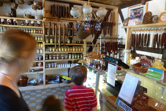 The collection of self made cold cuts was stunning, too