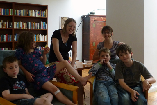 Luka, Sonja and Kilian visiting