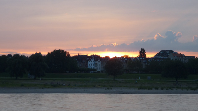 Rhine sunset