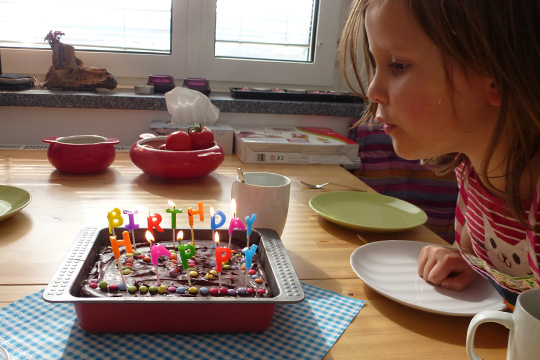 Birthday cake at Linz, Austria