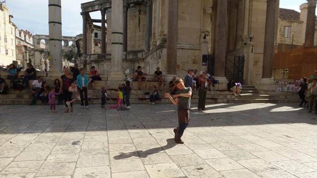 Dancing in front of Diocletian's palace